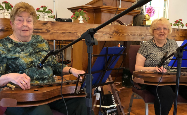 Shannon and Patricia at Love Church Homecoming
