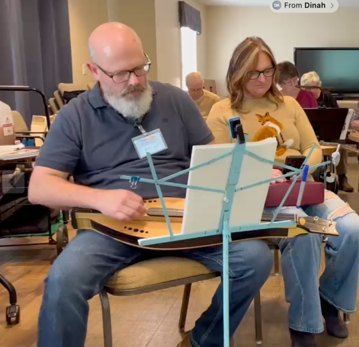 Brian at October 2025 BRMDP Jam , mountain dulcimer