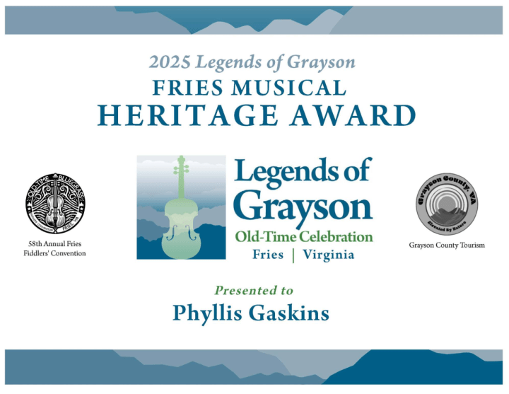 Fries Musical Heritage Award